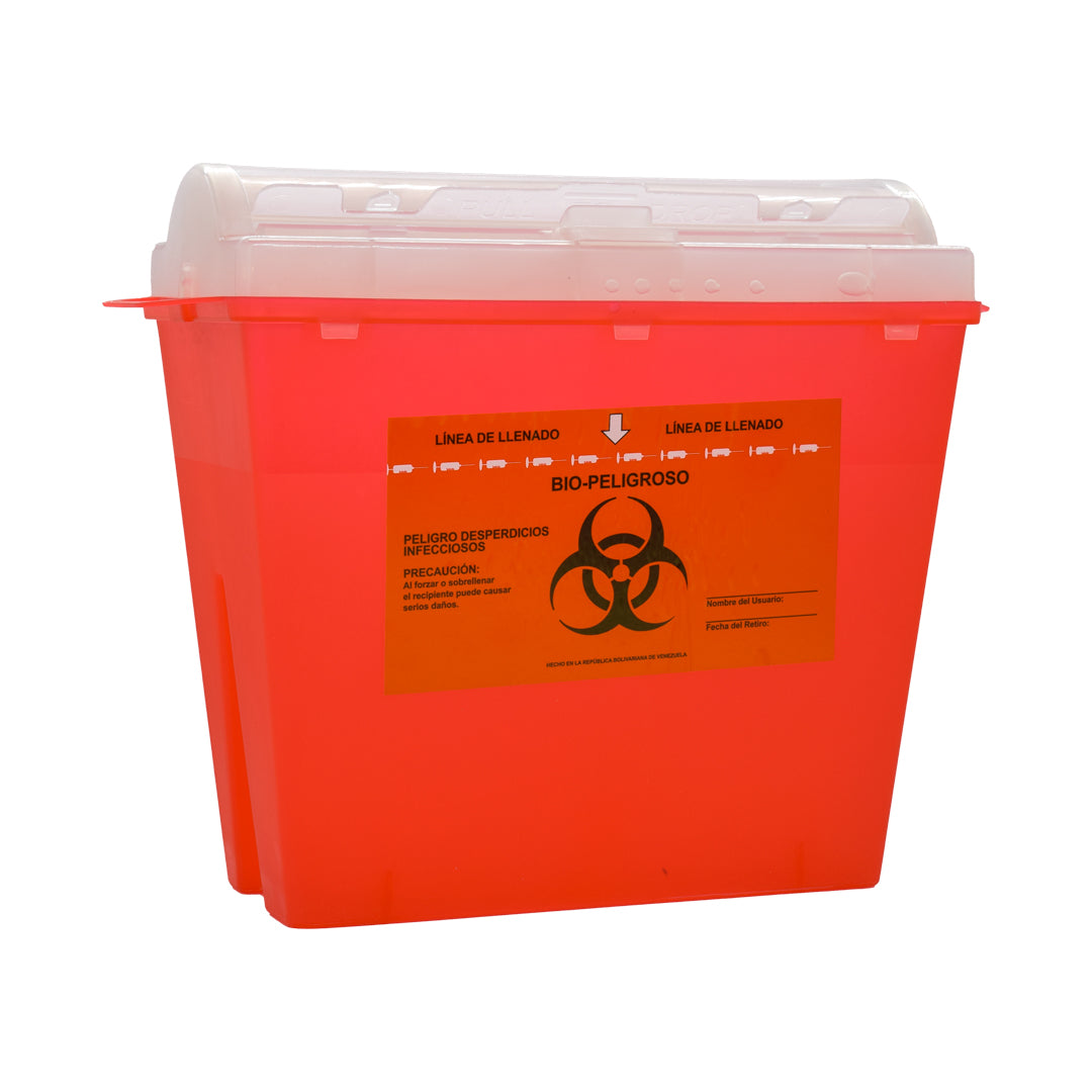 Recipiente para Desechos Biológicos Infecciosos 5 Lts