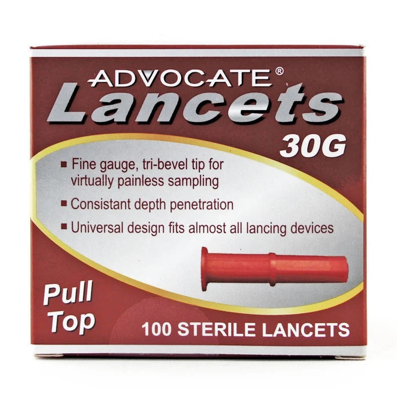 Caja de lancetas de 100 unidades ADVOCATE®