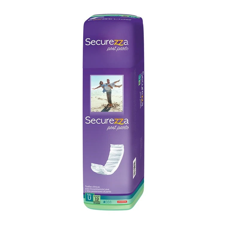 Toalla post-parto talla unica x 10 uds SECUREZZA