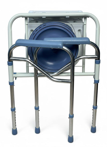 Silla Sanitaria Con Tapa y Altura Ajustable.