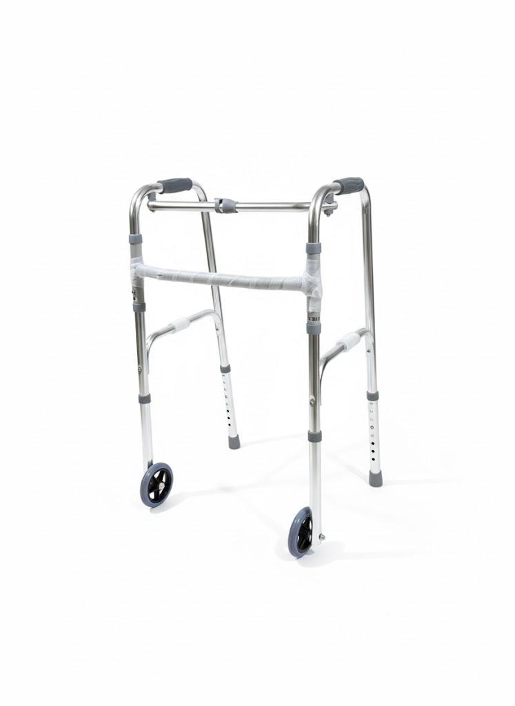 Andadera Con Ruedas Ajustable y Plegable.