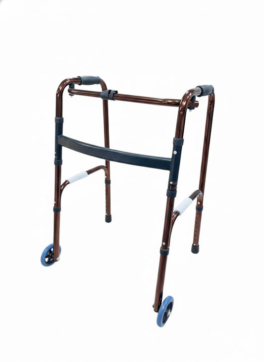 Andadera Ajustable y Plegable De Bronce