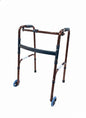 Andadera Con Ruedas Ajustable y Plegable De Bronce