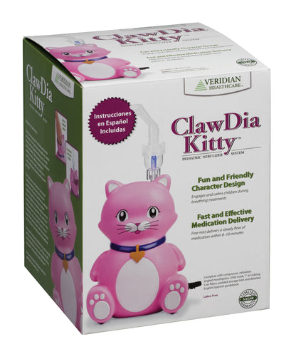 Nebulizador de compresor pediátrico Clawdia Kitty Veridian Healthcare