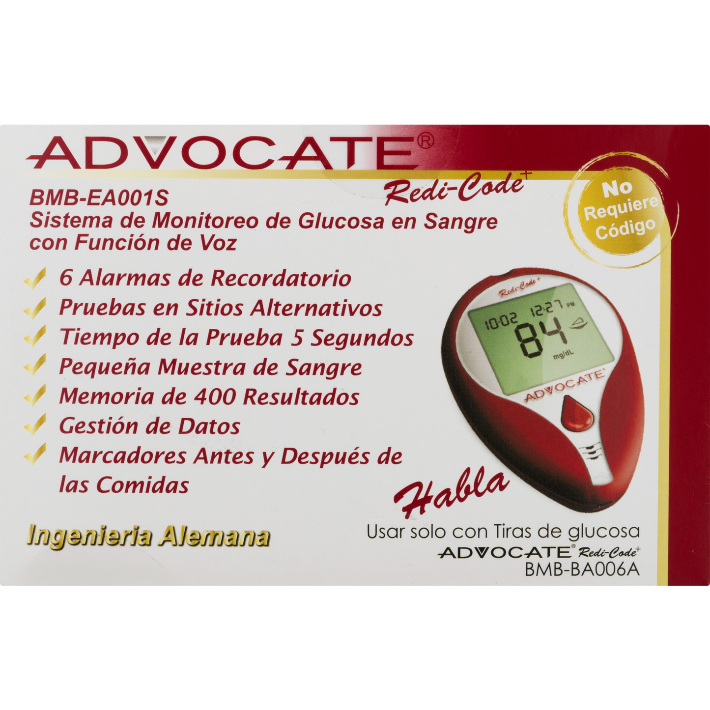 Glucometro Redi-Code ADVOCATE®