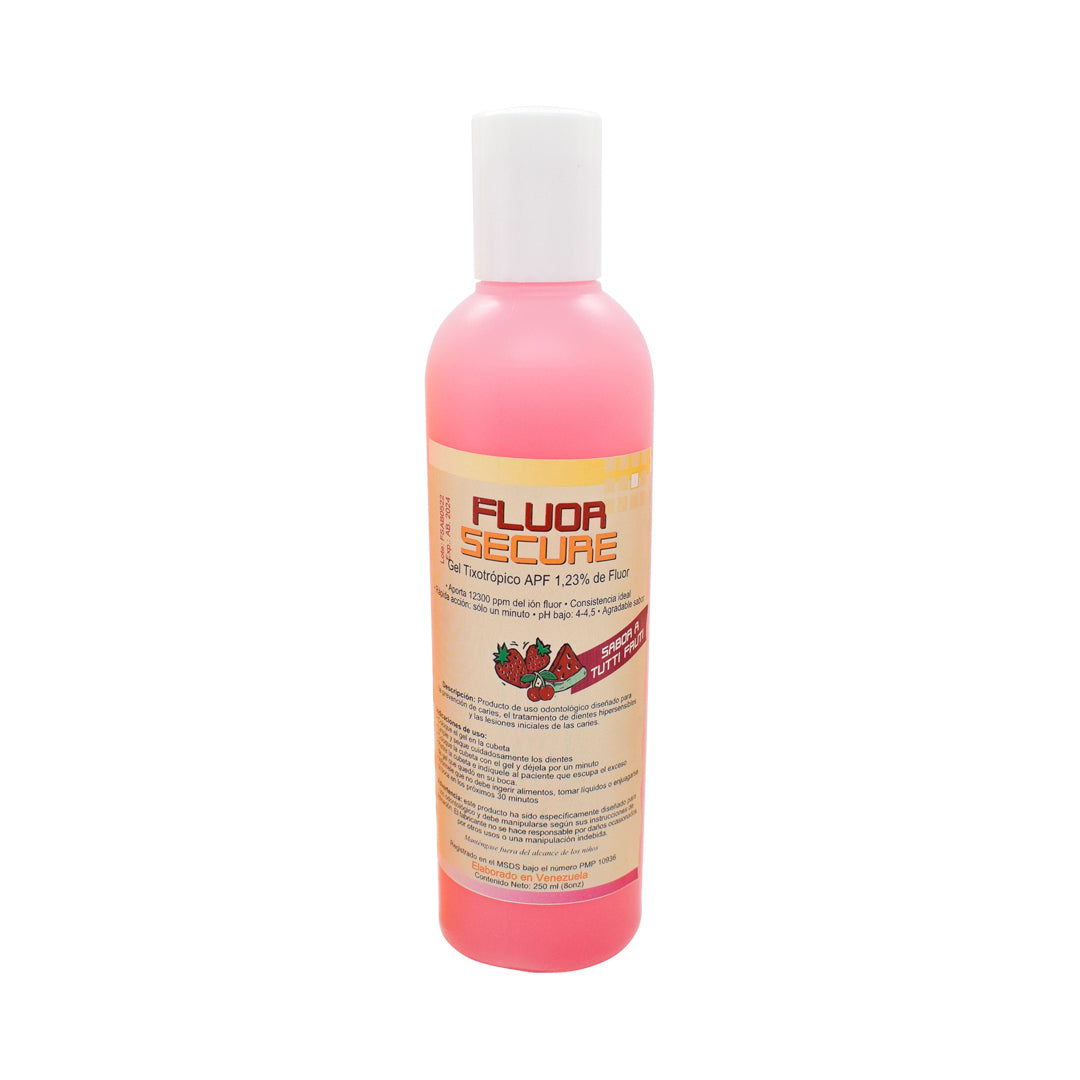 Fluor Secure Gel tixotrópico APF 1,23% de fluor sabor a Tutti Fruti