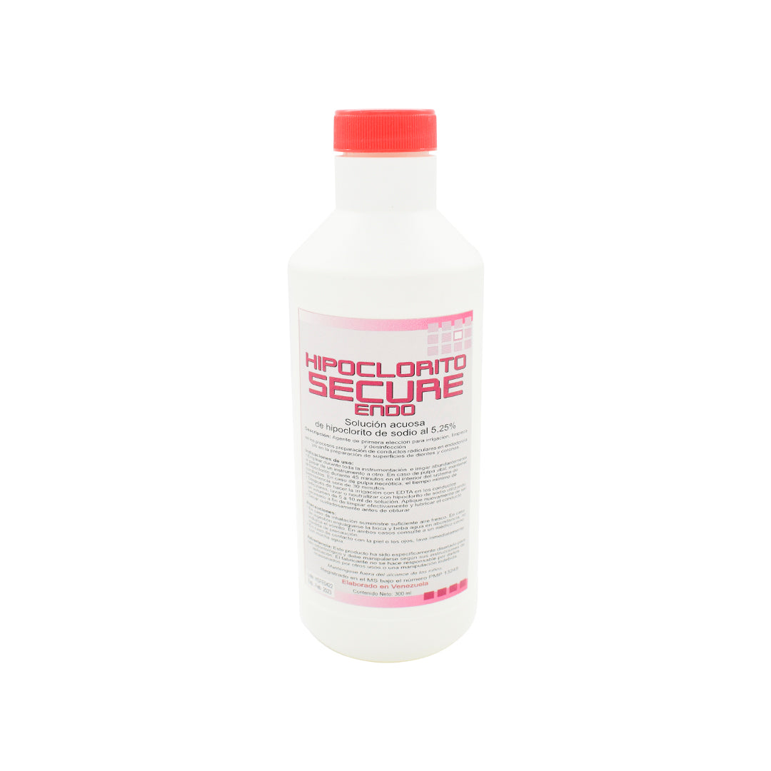 Hipoclorito de sodio al 5.25% x 300ml SECURE