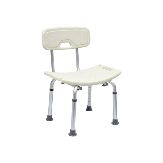Silla Para Ducha Con Espaldar y Altura Ajustable.