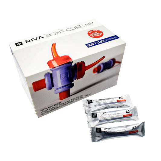 Ionómero de vidrio A2 x 50 RIVA LIGHT CURE HV SDI