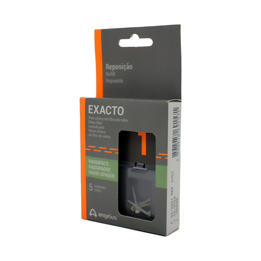 Perno cónico fibra de vidrio calibre 1 caja 5 uds Angelus®