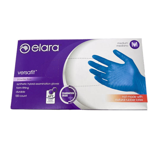 Guantes de nitrilo sintetico talla M caja x 100 unidades ELARA