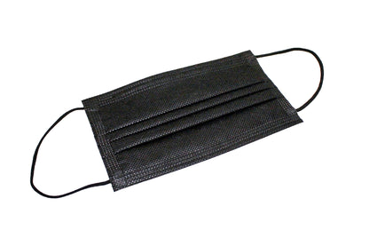 Tapabocas negro 3 capas caja x 50 unidades