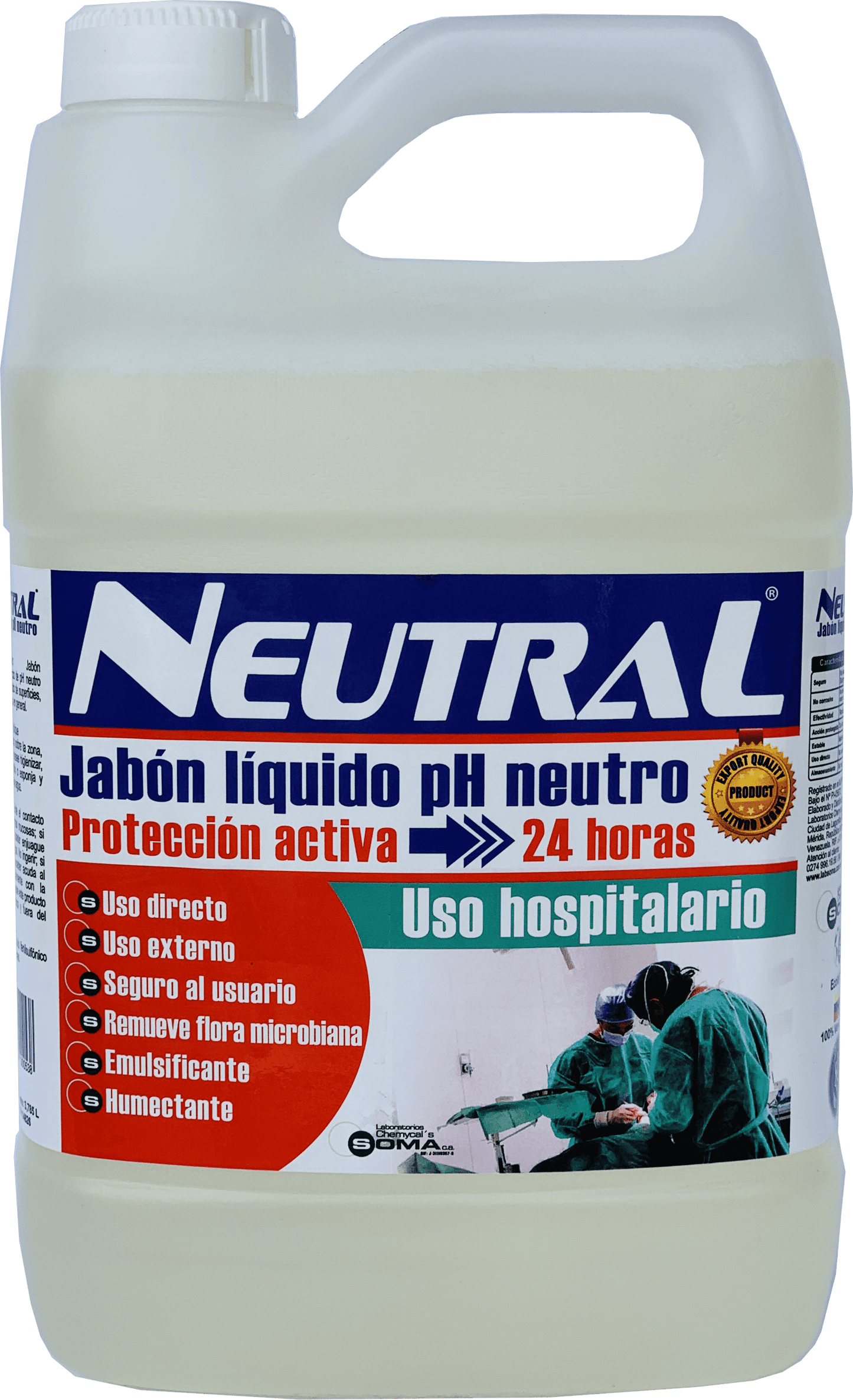 Jabon liquido ph neutro NEUTRAL en galon  NEUTRAL®