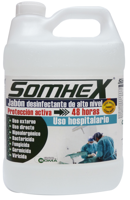 Jabon desinfectante de alto nivel x galon SOMHEX