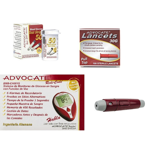 Glucometro kit completo ADVOCATE®