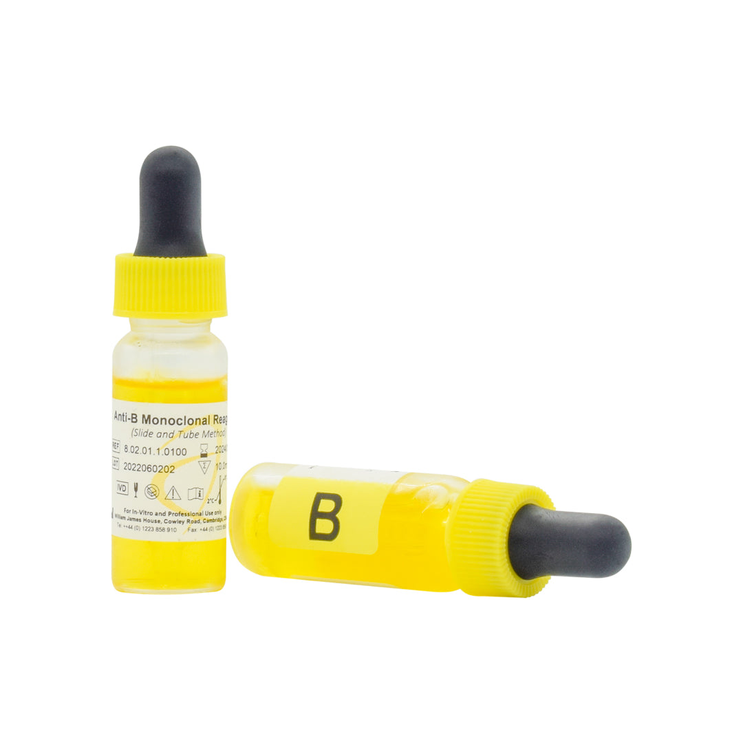 Suero Hemoclasificador Anti-B Monoclonal x 10ml Reactivo ATLAS MEDICAL.