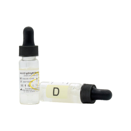 Suero Hemoclasificador Anti-D x 10 ml Reactivo ATLAS MEDICAL.