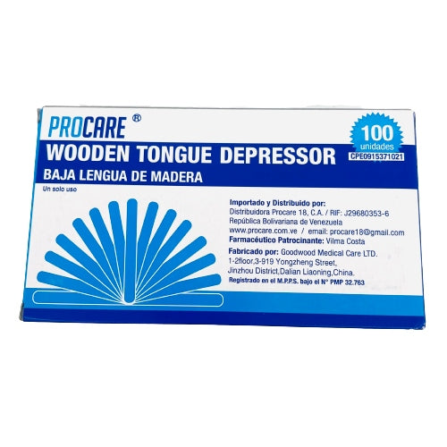 Baja Lengua De Madera x 100Uds. PROCARE®